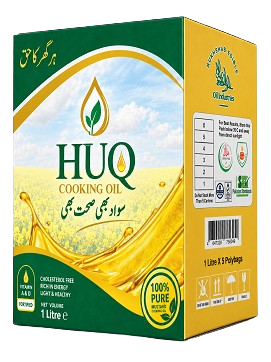 HUQ Mustard Cooking Oil – 5 × 1 Litre Pouches