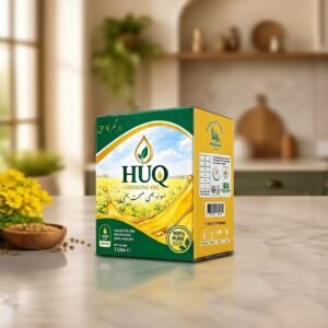 HUQ Mustard Cooking Oil – 5 × 1 Litre Pouches